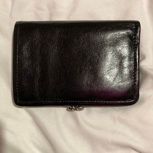 Snap Compact Black Wallet